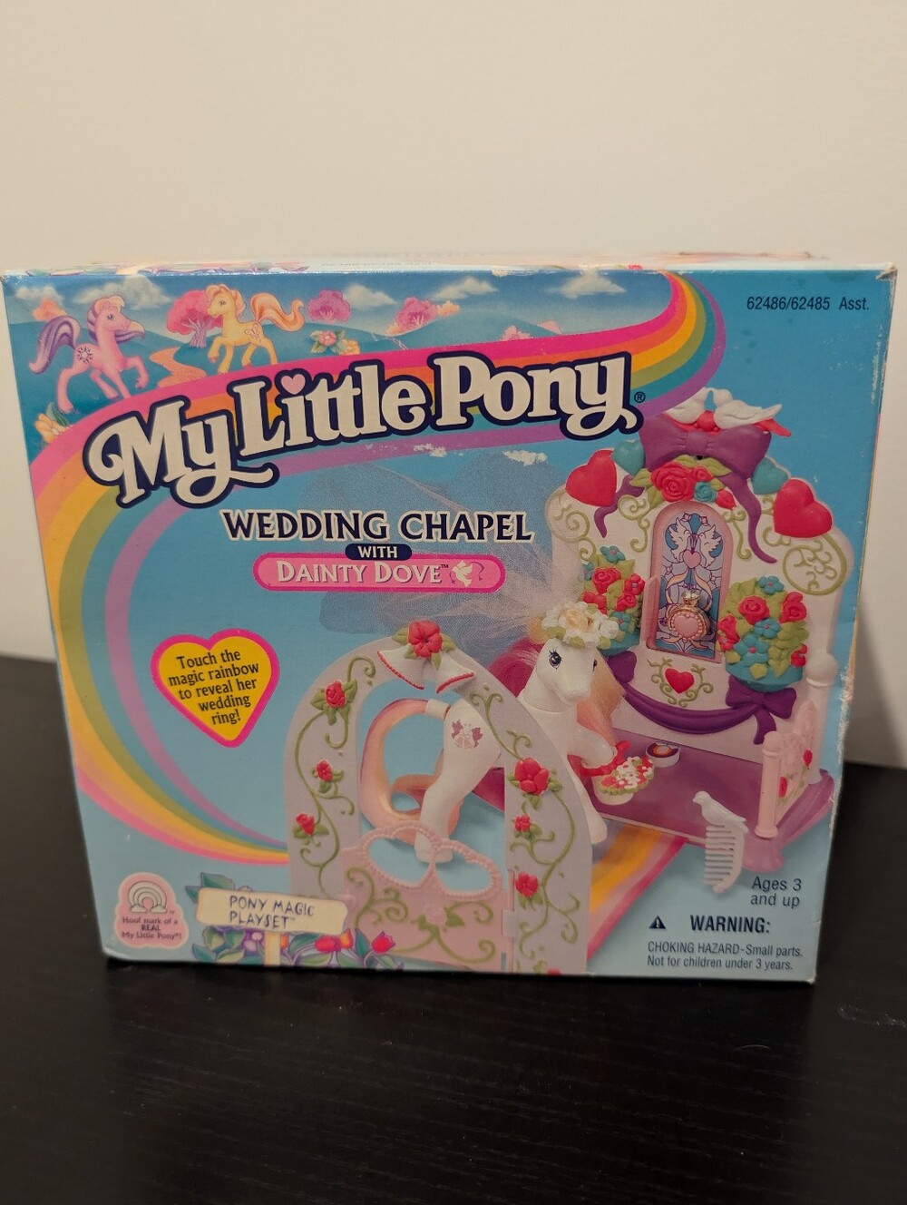 My Little Pony 1997 Gen 2 Kenner Wedding Chapel with Dainty Dove Playset in Box